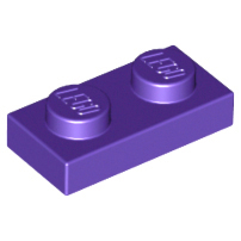 Plaat 1x2 Dark Purple